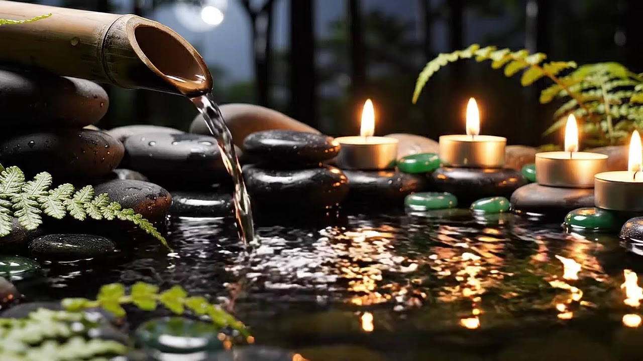 Relaxing Piano with Flowing Water Sounds 🍃 Deep Healing to Release Stress, Worry Emotional Fatigue