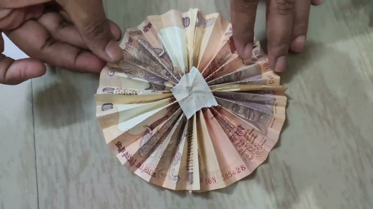 How to make Bouquet from money at home..
