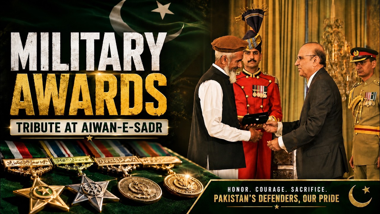 Military Awards: A Tribute to Pakistan's Defenders at Aiwan-e-Sadr.  | Hamara Pakistan