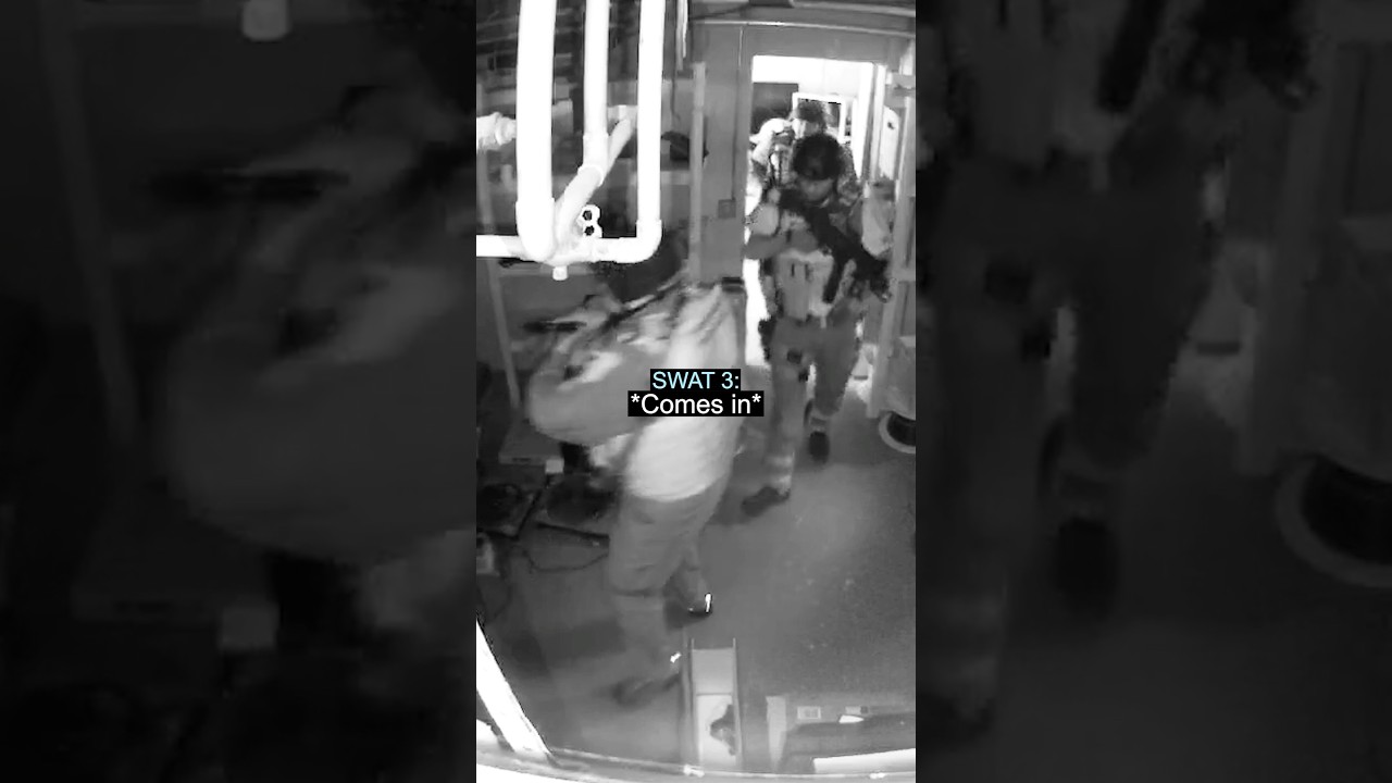 Suspect Hides From SWAT In Plain Sight