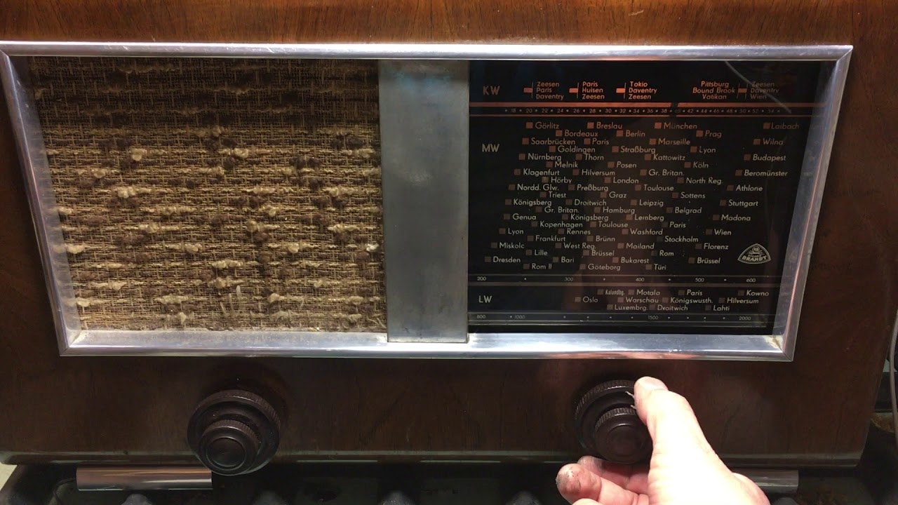 Allstrom R&ouml;hrenradio reparieren BRANDT Jubilar 40 GWK 1940 Triologie Teil 1 Langewelle