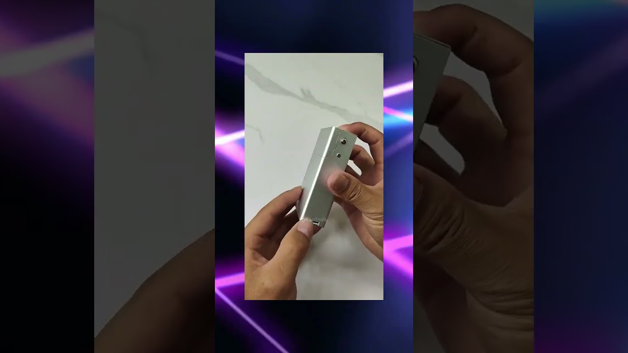 Aluminum alloy ultra-thin premium cigarette case! #tricks #tips #tutorials #craft #bushcraft #handma