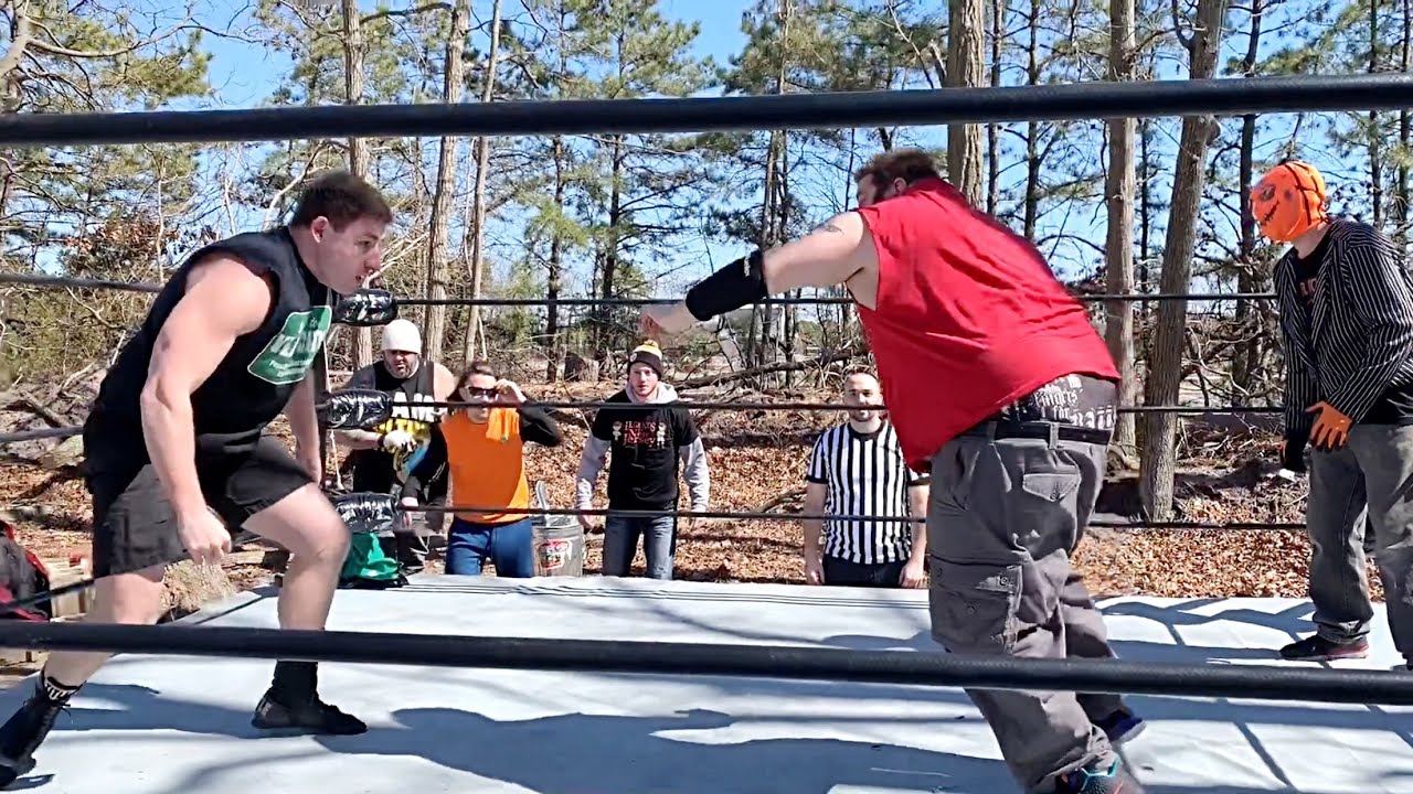 Vlad vs Grim Happens Today - Superhero Kirby Saves Backyard Wrestling