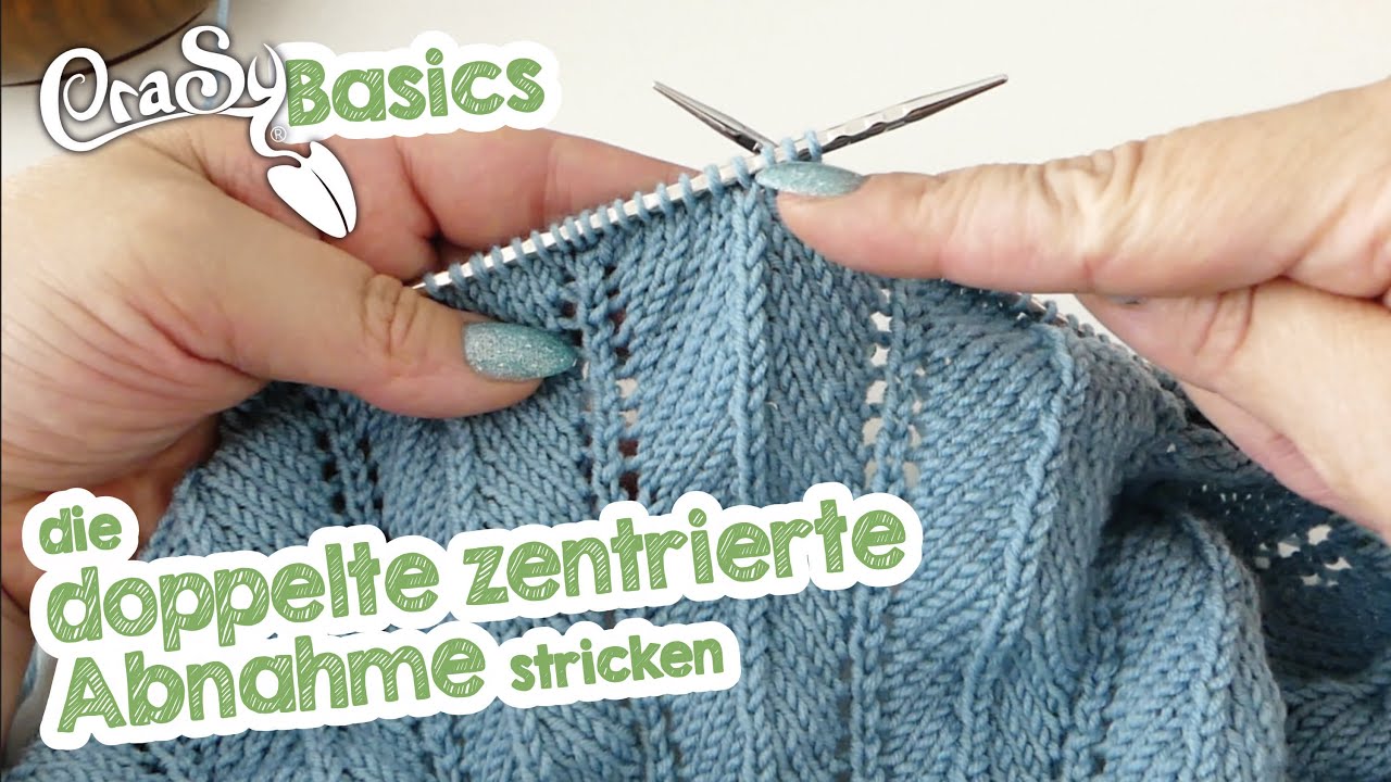 Die doppelte, zentrierte Abnahme ZDA stricken
