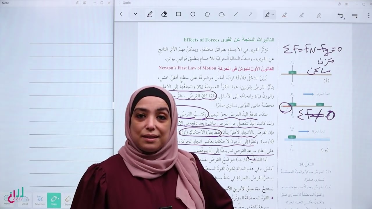 قانون نيوتن  الاول # تاسع 