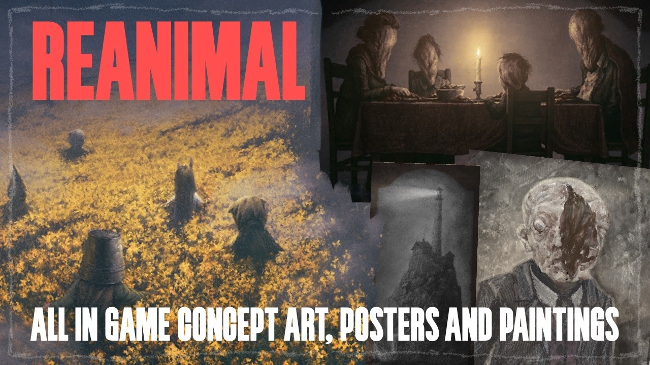 REANIMAL - All in-game concept art, posters and paintings.