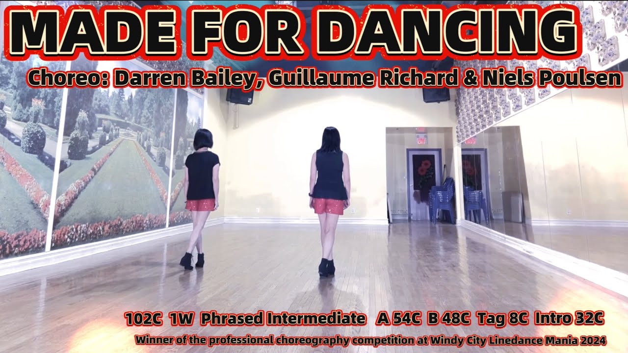 MADE FOR DANCING Line Dance | Darren Bailey, Guillaume Richard & Niels Poulsen