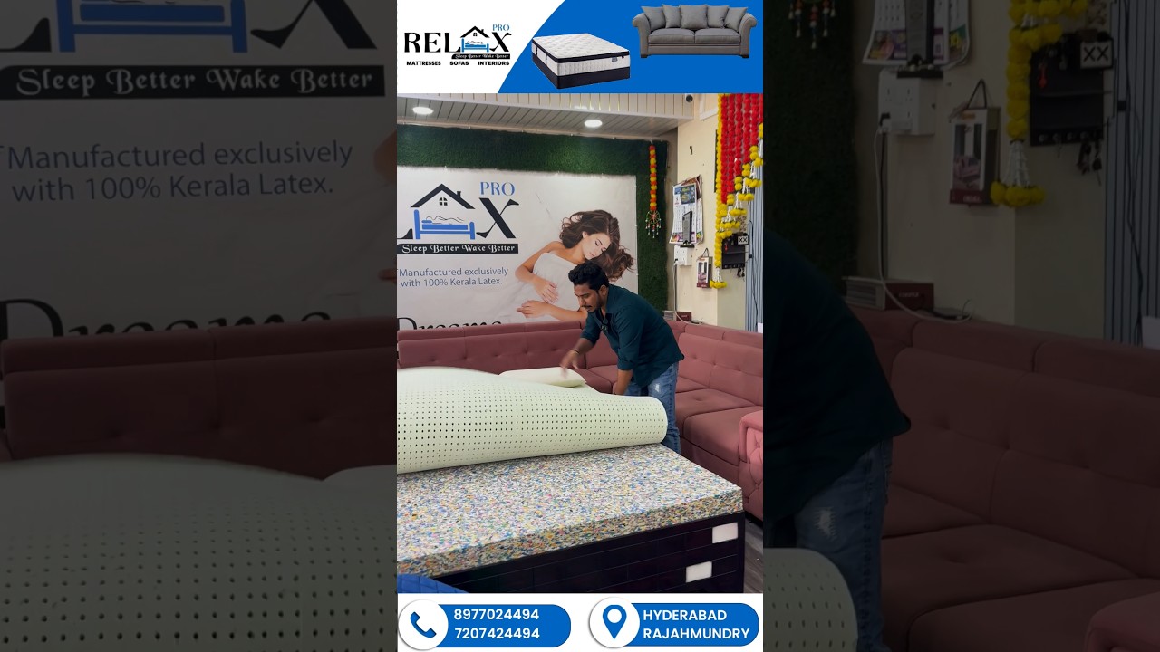 Kerala latex benefits and mattress manufacturing process at Relaxpro Mattresses 