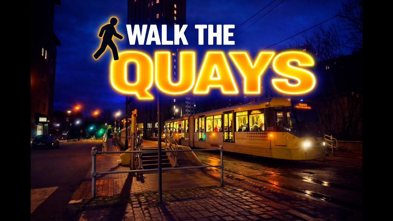 First Trams of the Day | 6AM Salford Quays Walk
