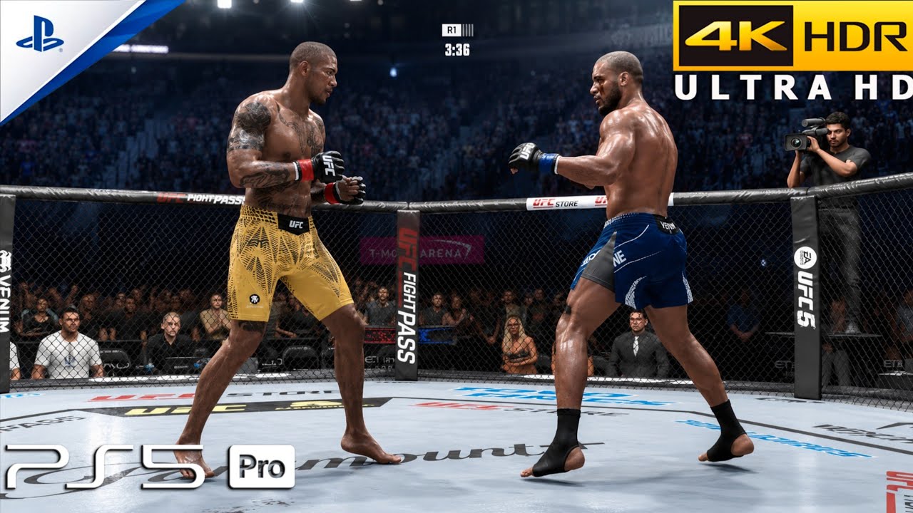 UFC 6 (PS5 Pro) 4K 60FPS HDR Gameplay | Alex Poatan vs Ciryl Gane