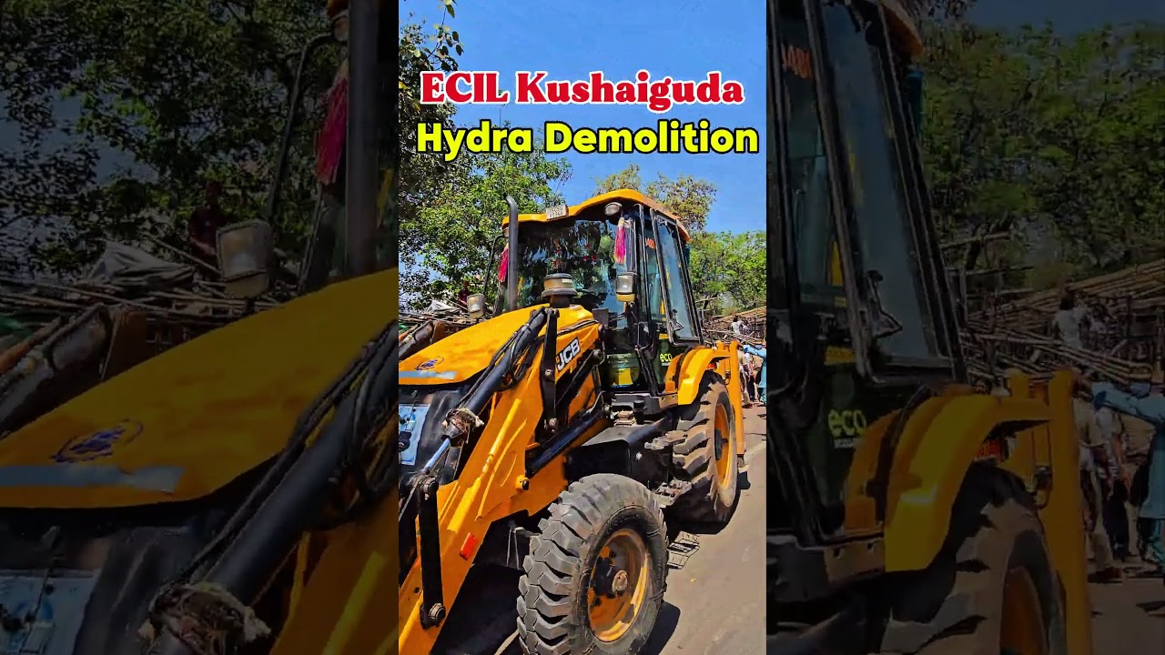 HYDRA DEMOLITION || GHMC || Muncipal DEMOLITION #hyderabad #ghmc #ecil #congress #politics #trending