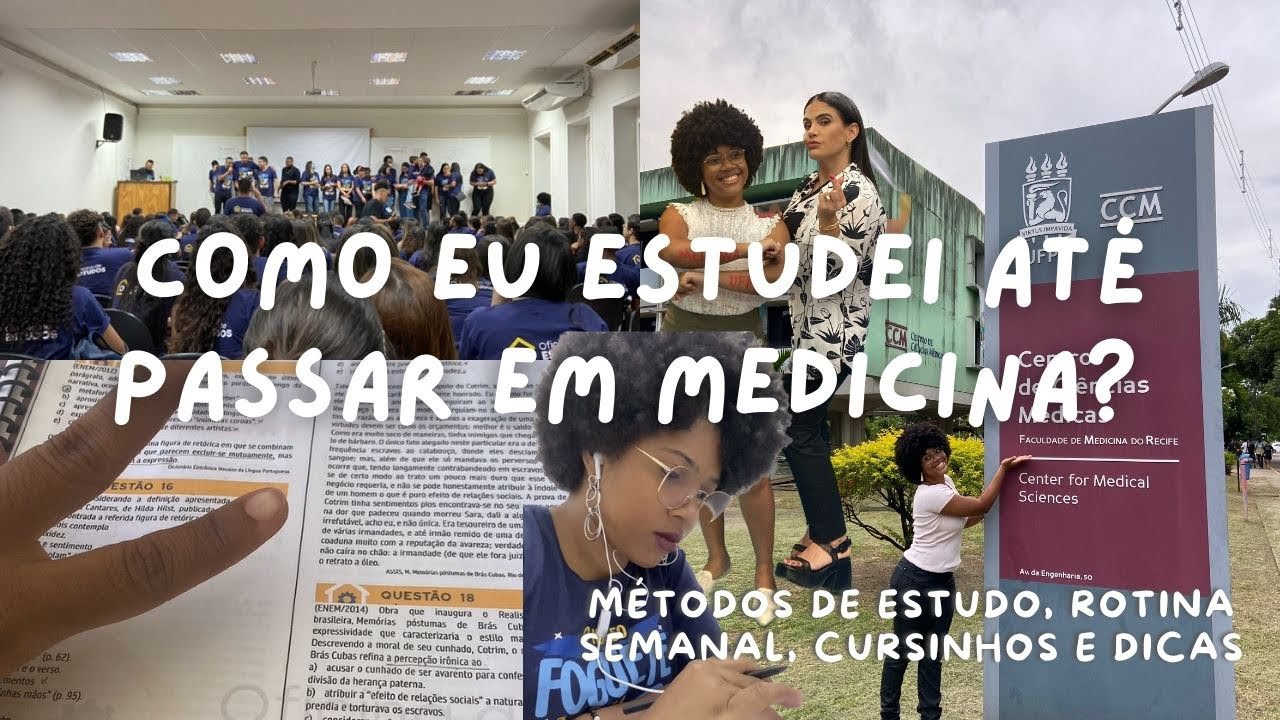 COMO EU ESTUDEI ATÉ PASSAR EM MEDICINA? 📚🩺 #medvlog #studyvlog #enem #vestibular #sisu #federal