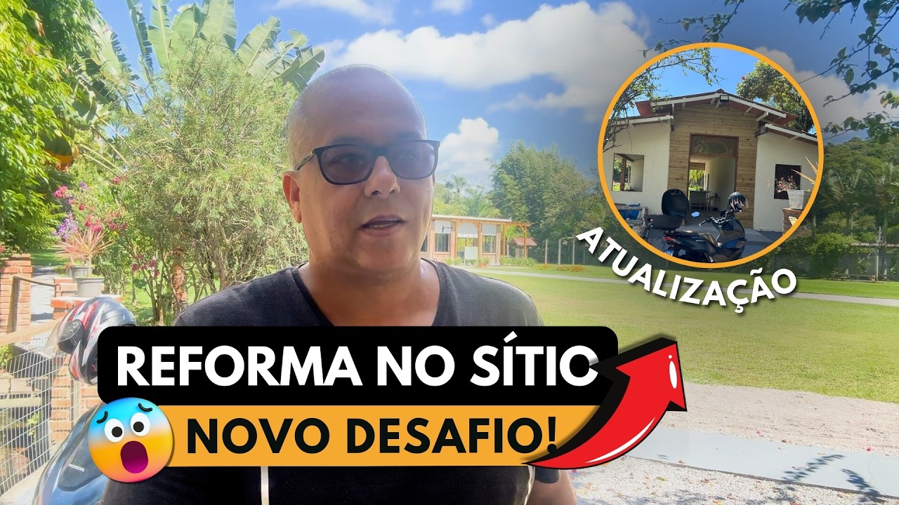 É SÓ O COMEÇO! - VEJA COMO ESTÁ FICANDO A REFORMA NO SÍTIO.