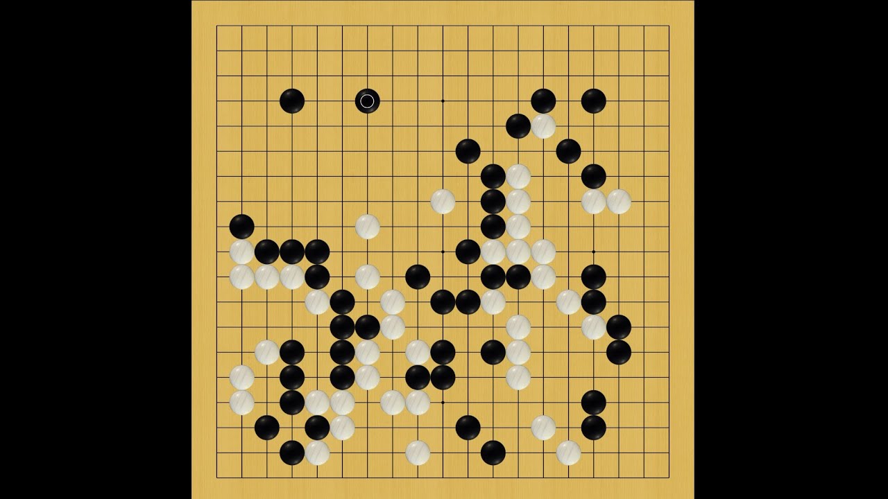 【囲碁の師匠katago自己対局観戦実況】77 四子局【囲碁】