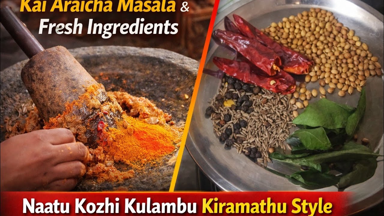 “Kiramathu Style Naatu Kozhi Kulambu | Paati Veetu Samayal | Country Chicken Curry”