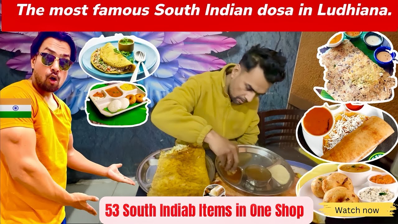 Ludhiana MOST FAMOUS South Indian Dosa | DELICIOUS South Indian Food in Ludhiana