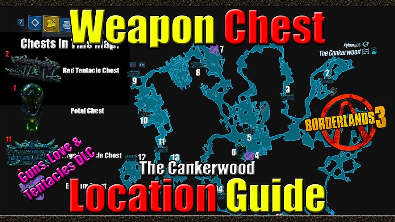 Borderlands 3 | Weapon Chest Location Guide | The Cankerwood | Wedding DLC