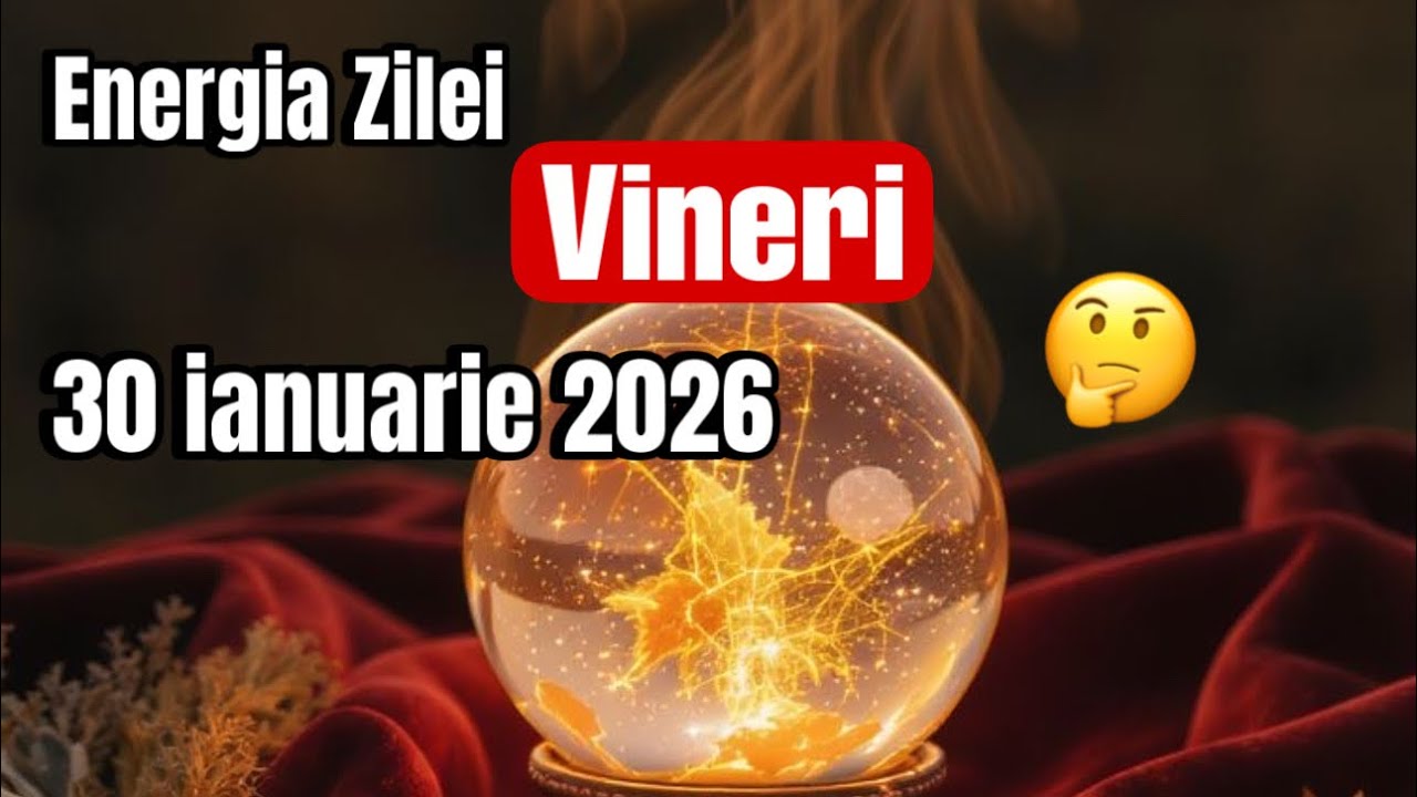 Energia zilei Vineri 30-ian-2026: ghidare spirituala, astrologica și tarot!