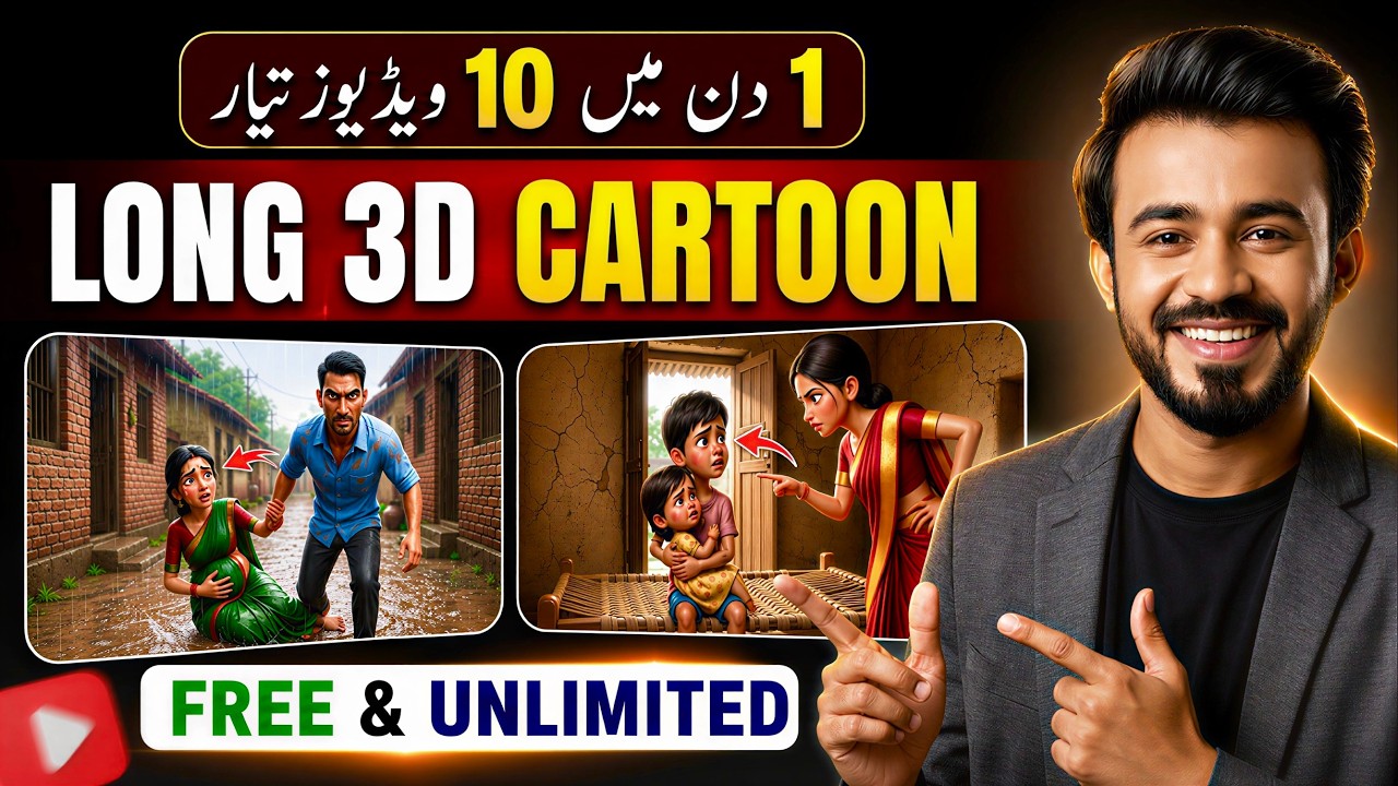 How To Make Long 3D Cartoon Story Animation Videos Using AI (Step-by-Step) | AI Video Kaise Banaye