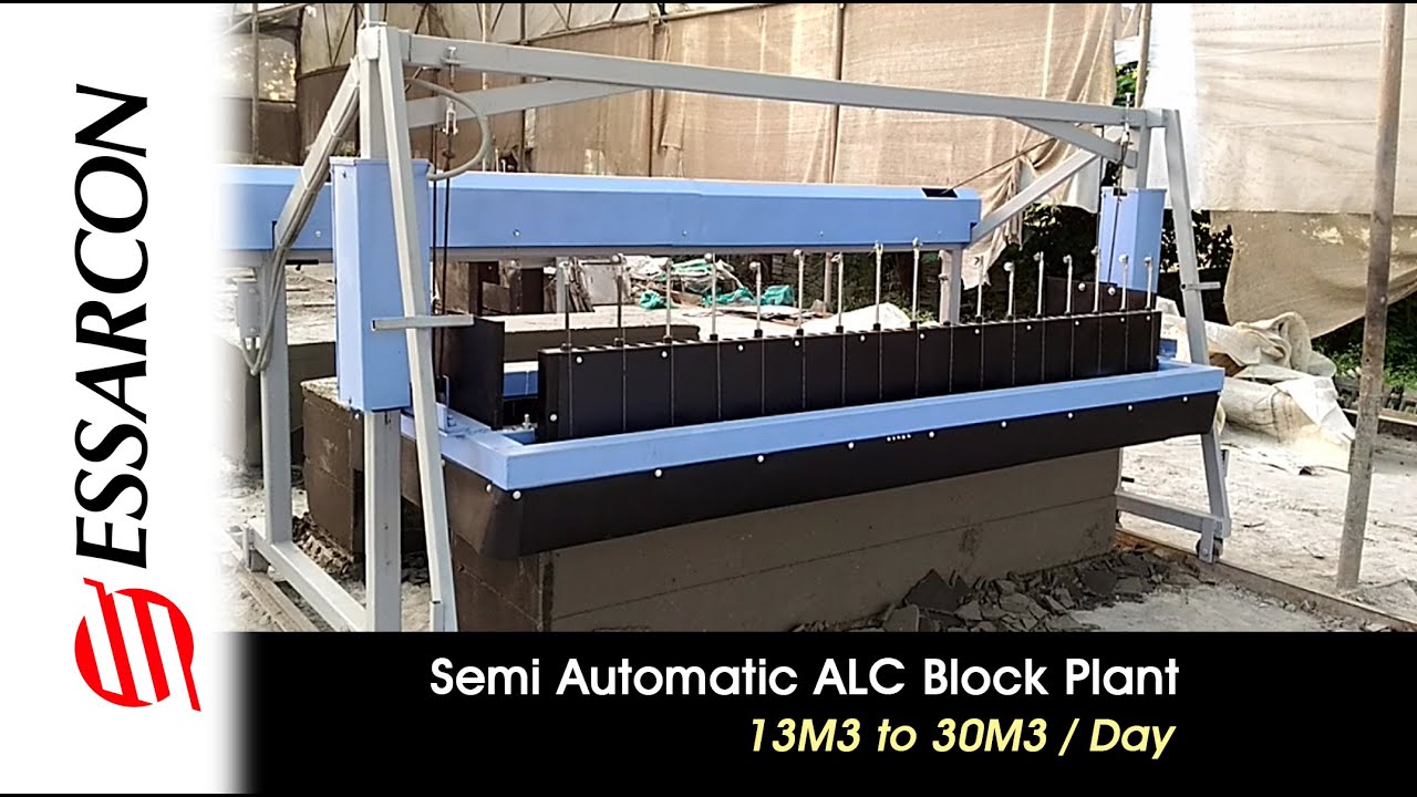 ALC block plant upgradable to mini AAC block startup plant -by ESSARCON, Call 8600 210 200