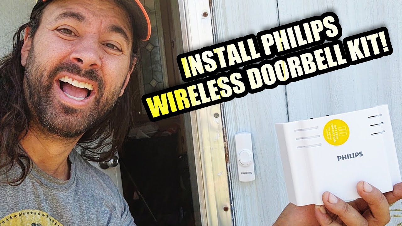 Install PHILIPS Wireless Doorbell Kit - Battery-Operated 90 dB Model 498968 Tutorial INSTALLATION