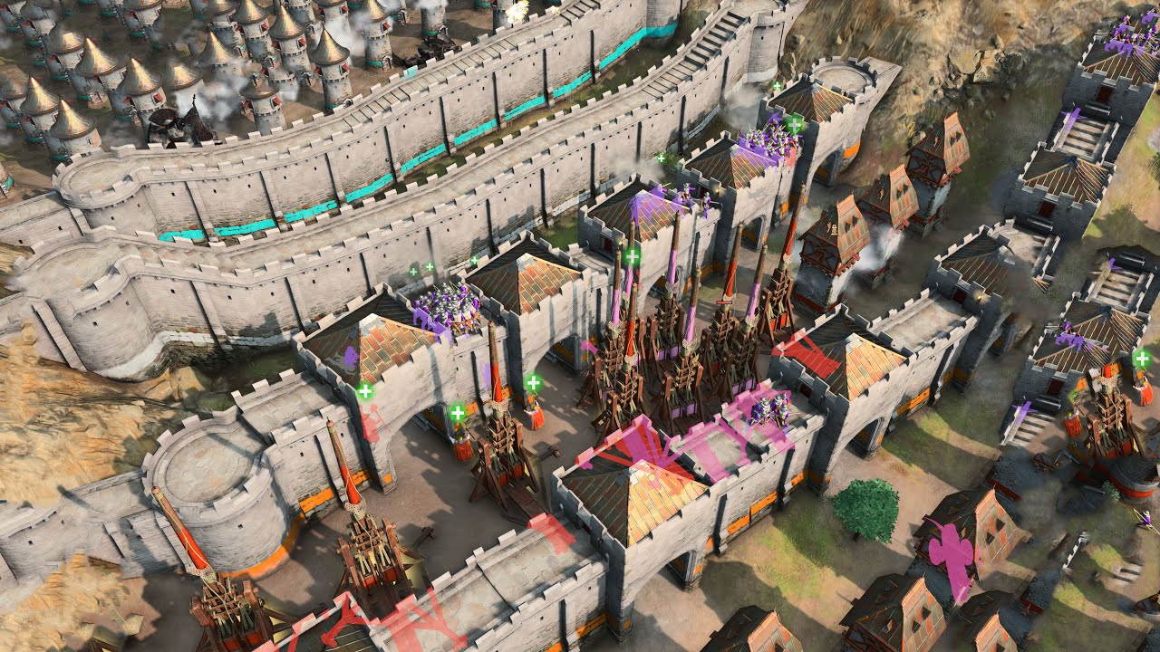 Age of Empires 4 - 4v4 MASSIVE BATTLE LEADS TO STALEMATE | Multiplayer Gameplay