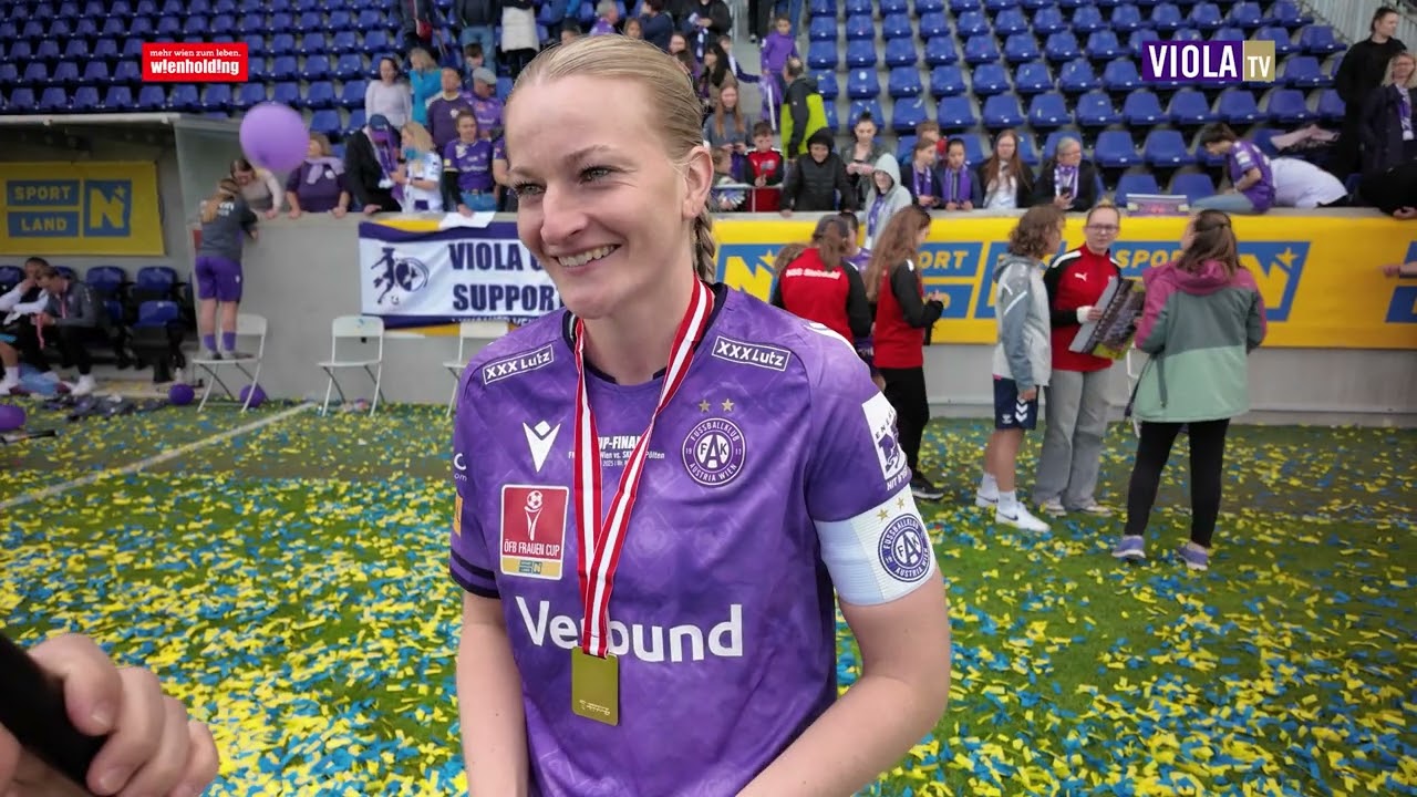 Kapitänin Verena Volkmer zum 1:2 im Cupfinale (05/2025) #faklive #veilchen #violatv
