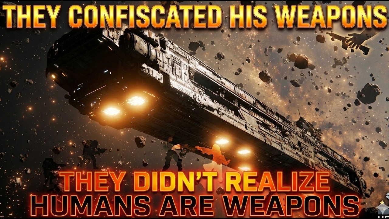They Confiscated His Weapons | They Didn’t Realize Humans Are Weapons HFY Sci Fi Story