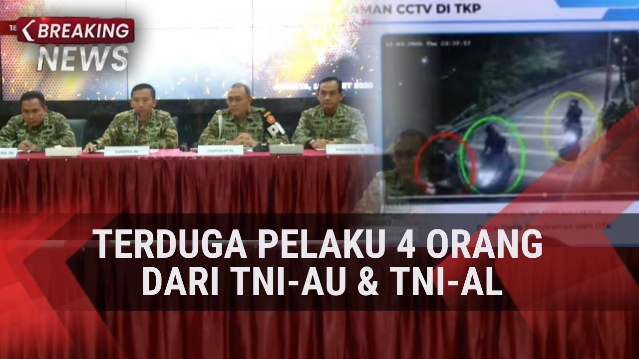 Terduga Pelaku Penyiraman Air Keras Dari TNI AU dan TNI AL