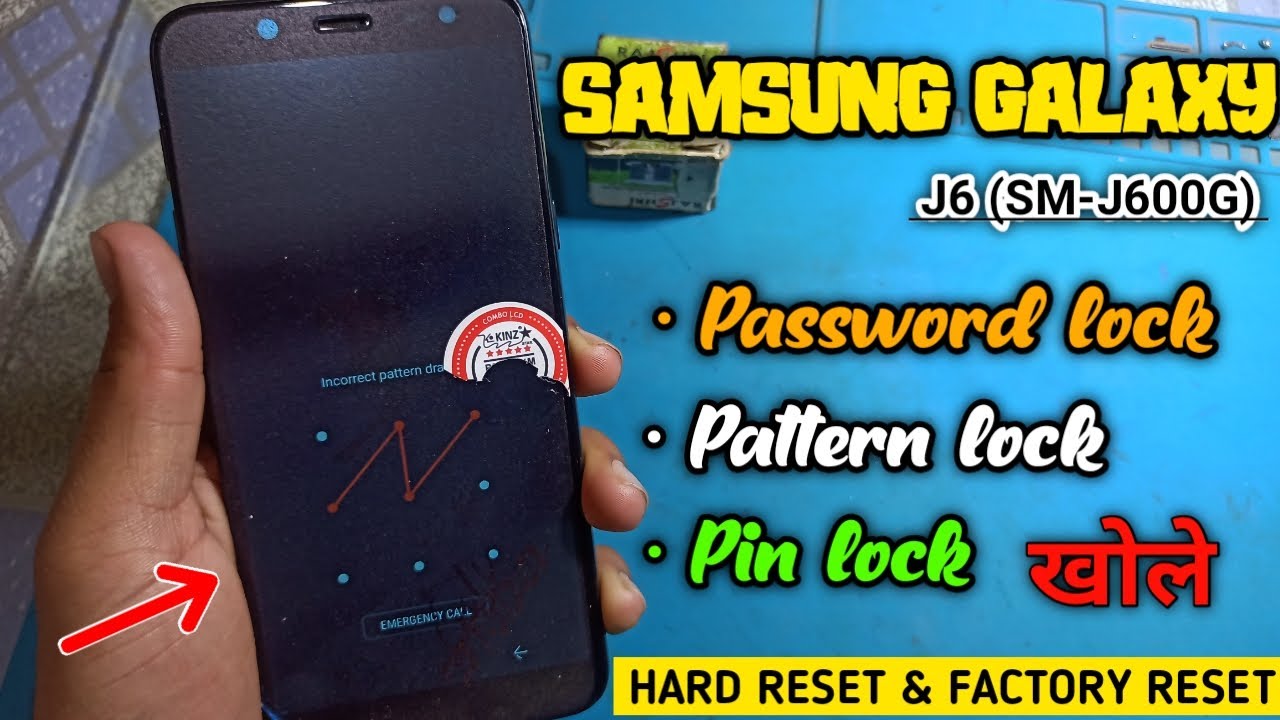 Samsung galaxy j6 hard reset | pattern lock, password lock | j6 ka lock kaise tode | sonu technicals