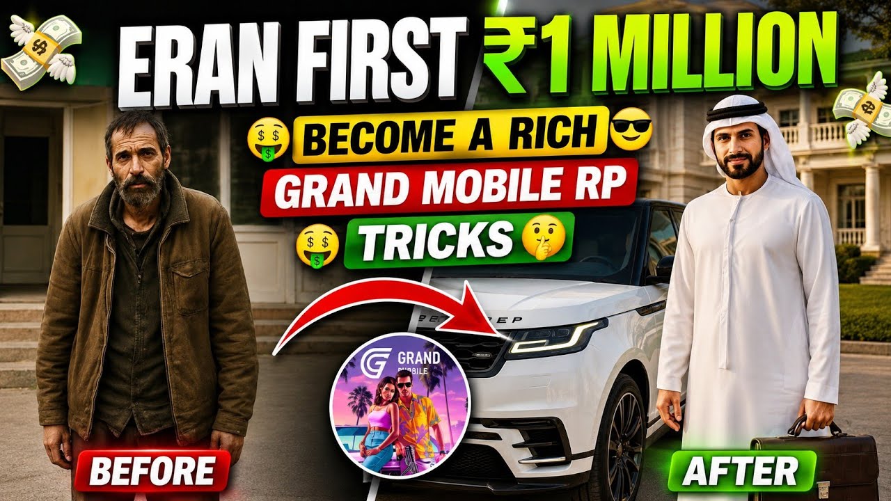 How To Eran Money🤑 In Grand Mobile RP Life Simulator|| Money Eran Tricks Grand Mobile RP Gameplay