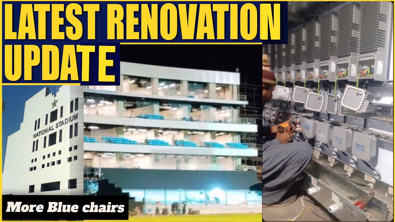 EXCLUSIVE 🛑 Lights Tower C.Room | Chairs 70% Done | National Stadium Karachi Latest  Updates.