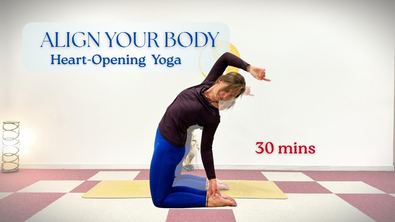 30min Full Body Heart Opening Yoga | Align Your Body (with music)