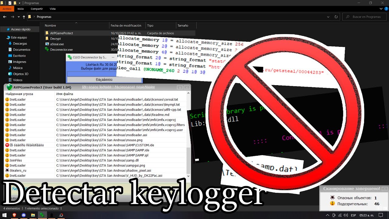 [Guia] M&eacute;todos para detectar y eliminar keylogger en SAMP - GTA SA ONLINE