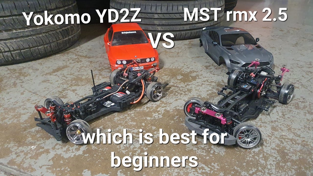 MST rmx 2.5 xbl VS Yokomo YD2z build and first run