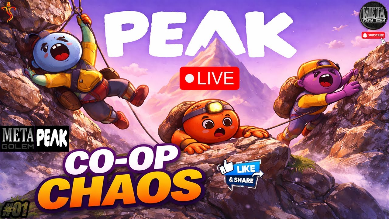 PEAK Co-Op Chaos | First Time Climbing With Friends 😂