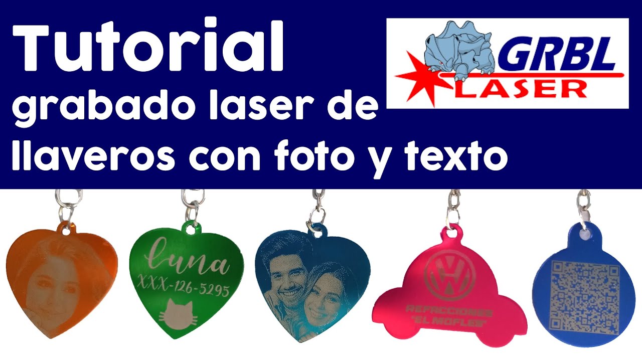 🤩🤩🤩Cómo grabar LLAVEROS de metal PERSONALIZADOS con FOTOS y LASER