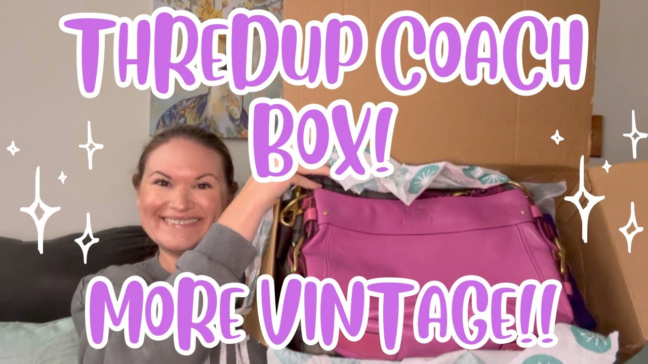 THREDUP COACH RESCUE BOX UNBOXING! Another Great Box!! #mysteryunboxing #purses