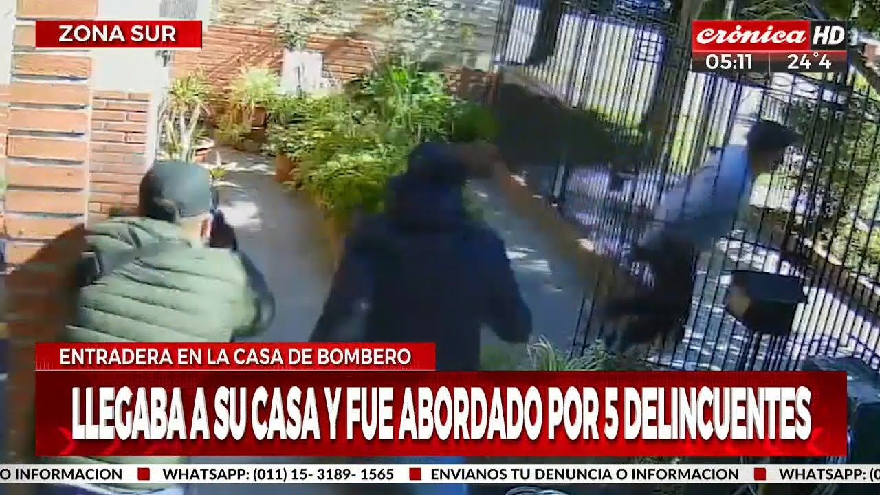 Entradera y tiroteo en Zona sur