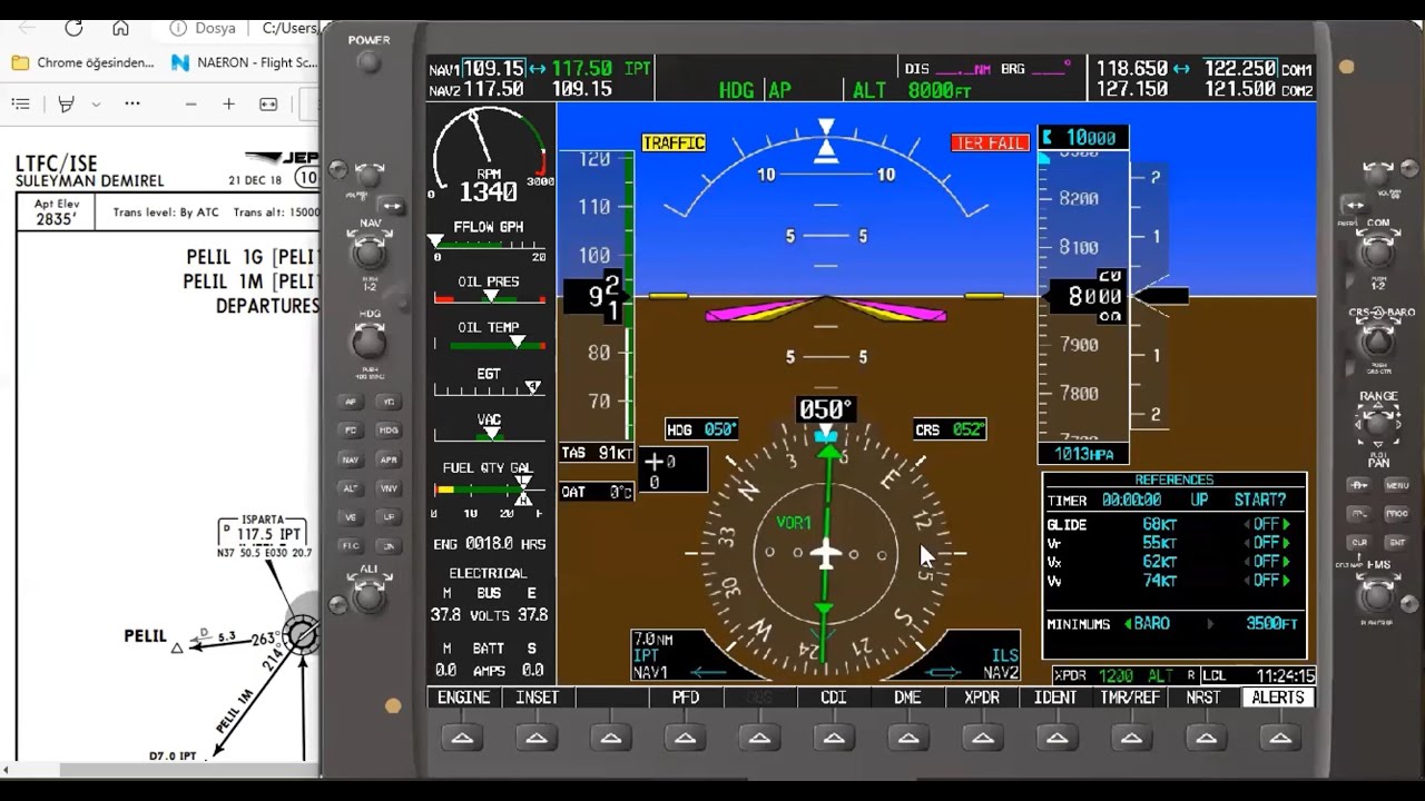GARMIN1000 IR (LTFC-LTAY-LTFC) PART1