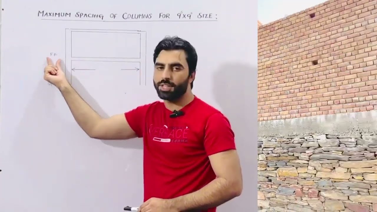 Maximum Spacing of Columns for 9  x 9  size   Civil Engineering Videos