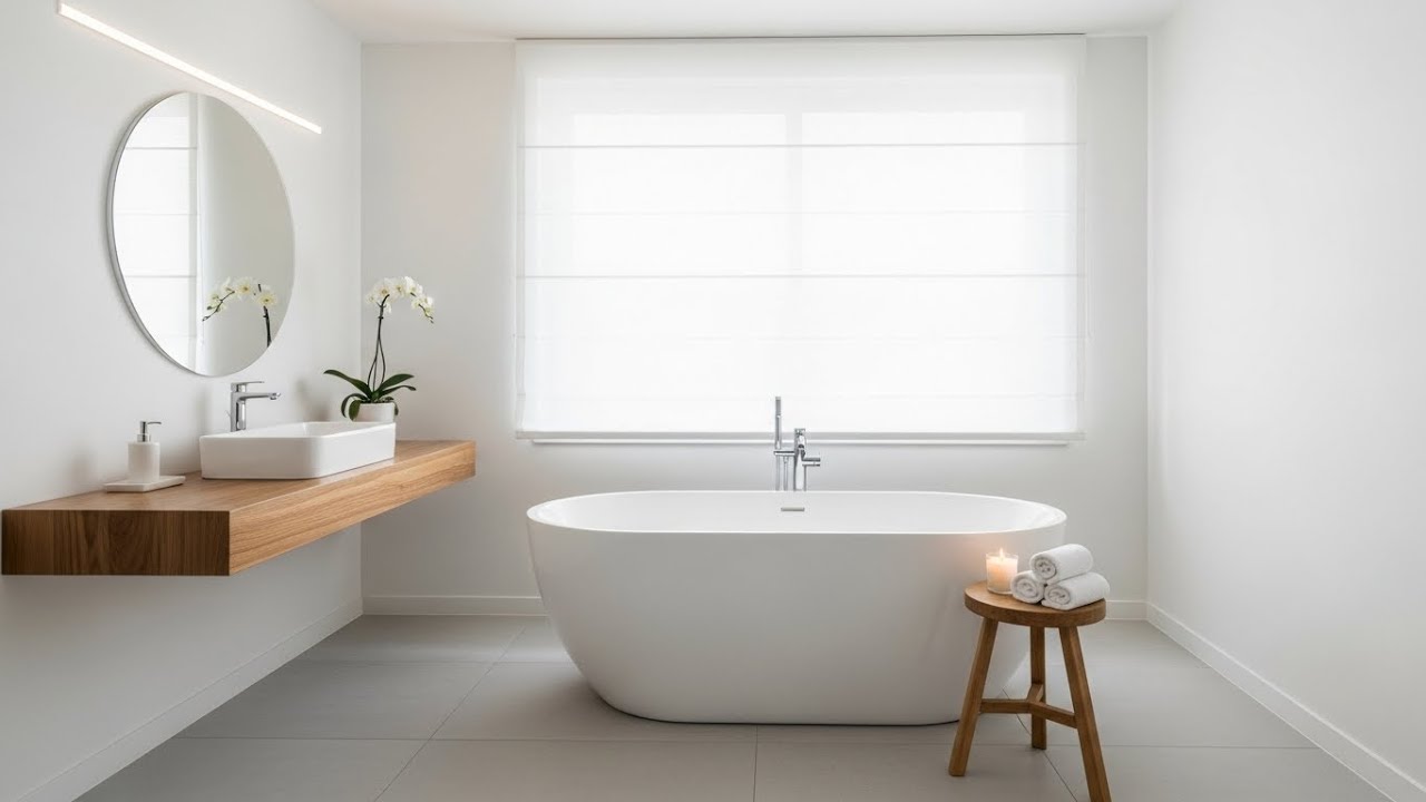 Small White Spa Bathroom Ideas That Look Bright, Open, and Beautifully Designed