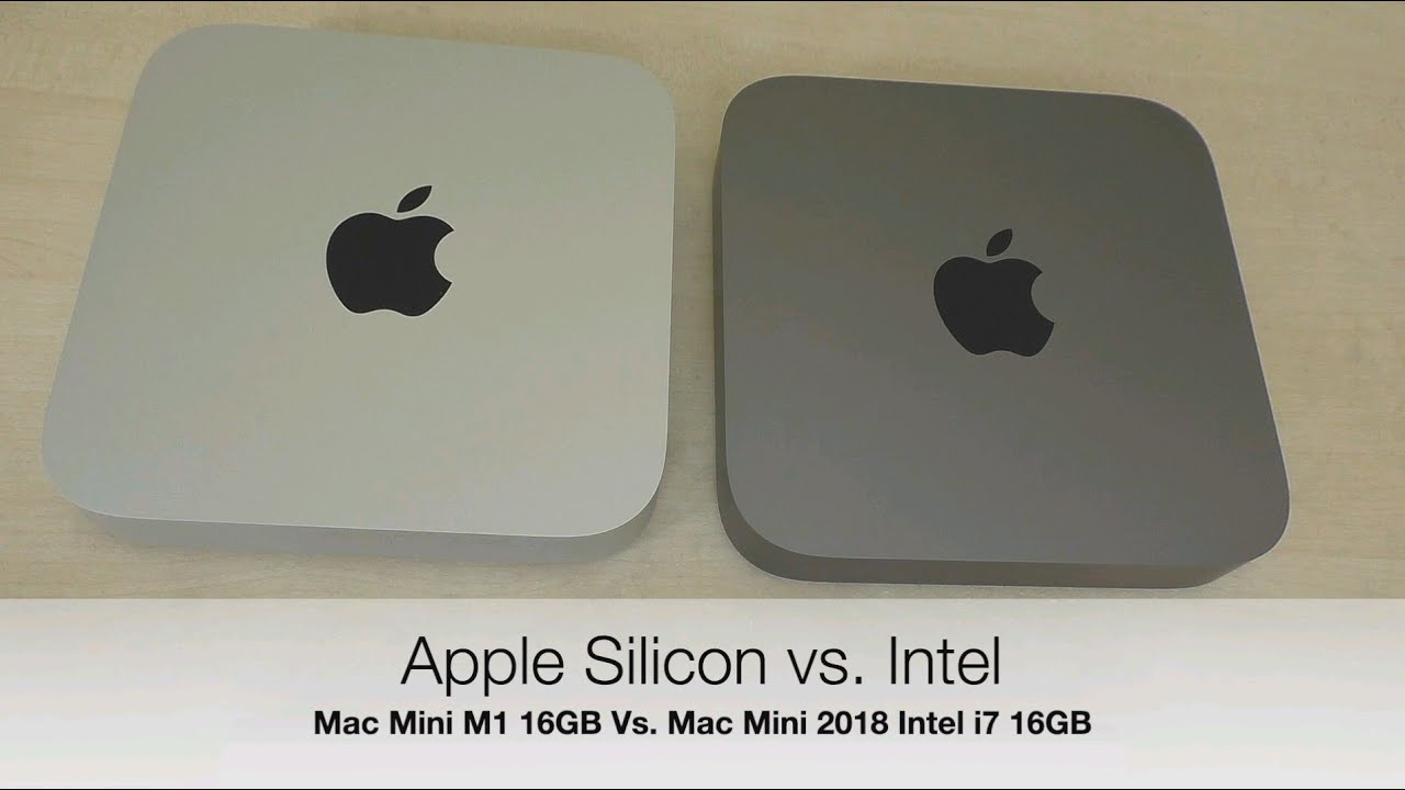 Apple Mac Mini Silicon M1 16GB vs Mac Mini 2018 Intel i7 vs. Windows 10 Bootcamp