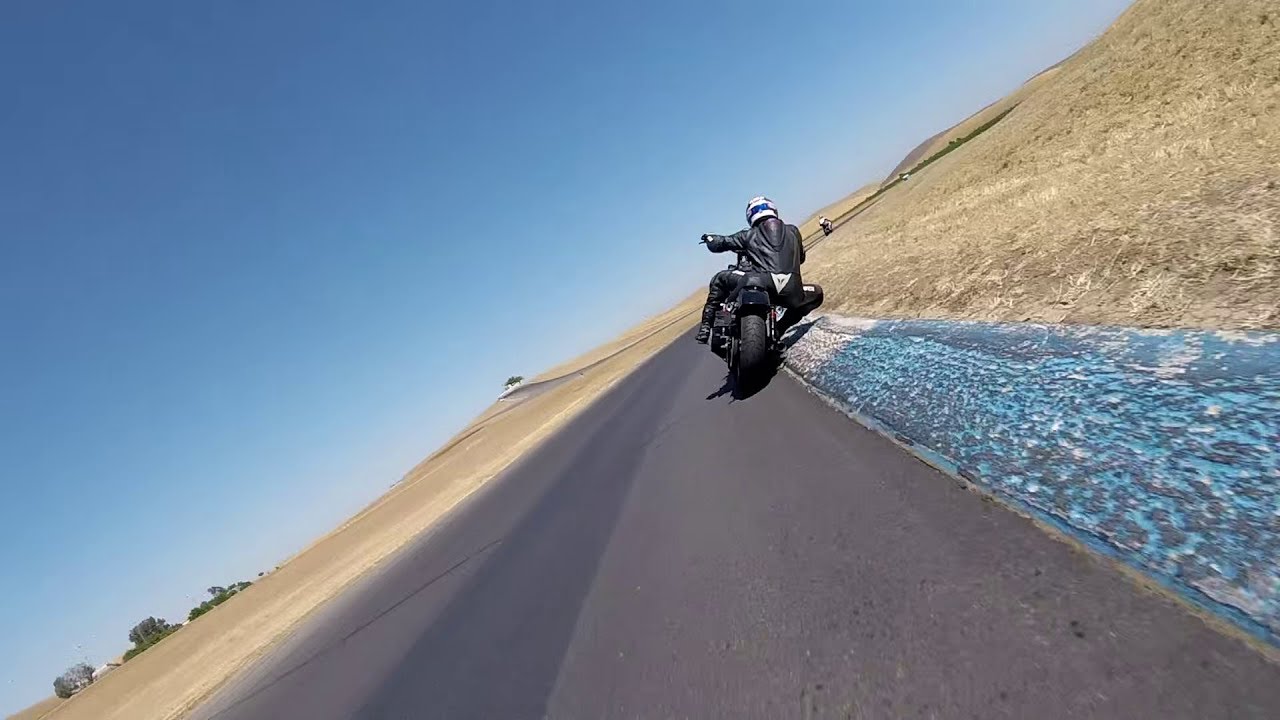 Harley Crash on Track