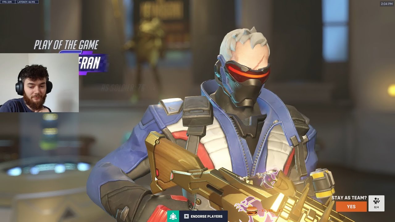 POTG! DAFRAN INSANE SOLDIER 76 OVERWATCH 2 SEASON 16 TOP 500 GAMEPLAY