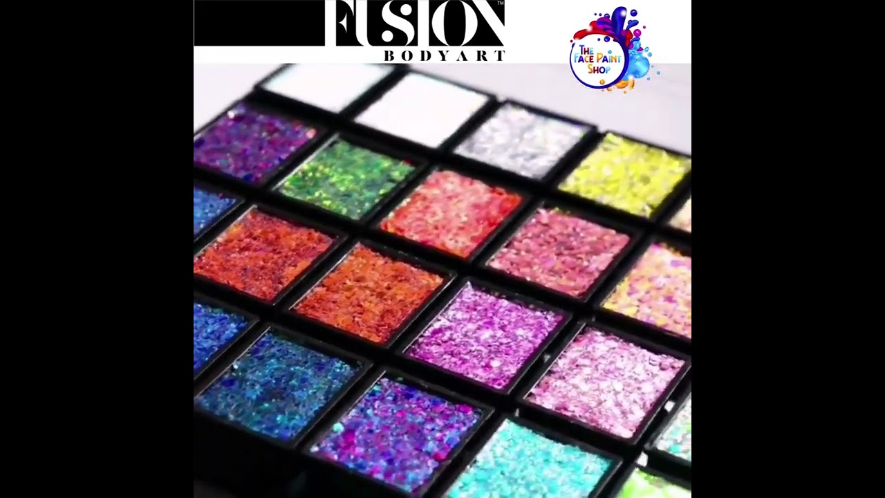 Fusion Body Art Colour Shifting Glitter Cream Palette Magic Sparkles at The Face Paint Shop