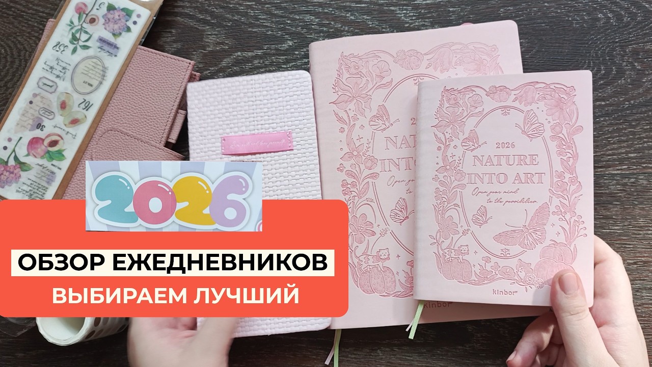 Обзор Топ Планеров с Али - Kinbor A5, A6, Weeks и Обложка Ox Knight ✨ Сравнение с Hobonichi и Moterm