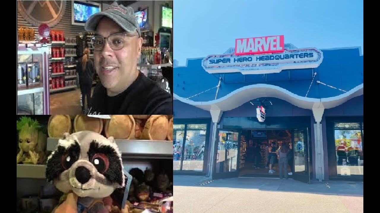 Disney Springs Marvel Super Hero Headquarters Full Tour!  Avengers! Guardians of the Galaxy!