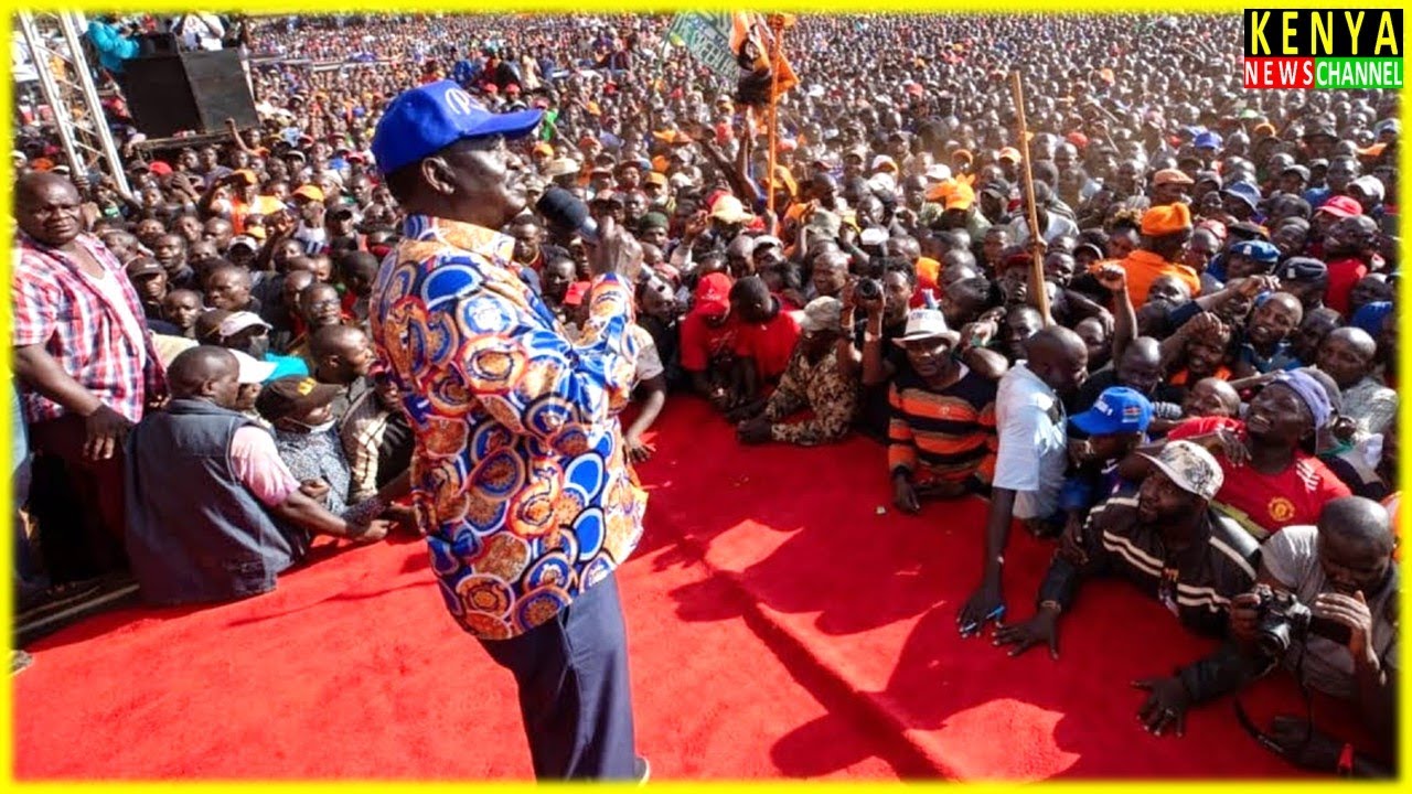 LIVE - RAILA ODINGA TO MAKE A BIG ANNOUNCEMENT AT MOMBASA GUBERNATORIAL CAMPAIGNS