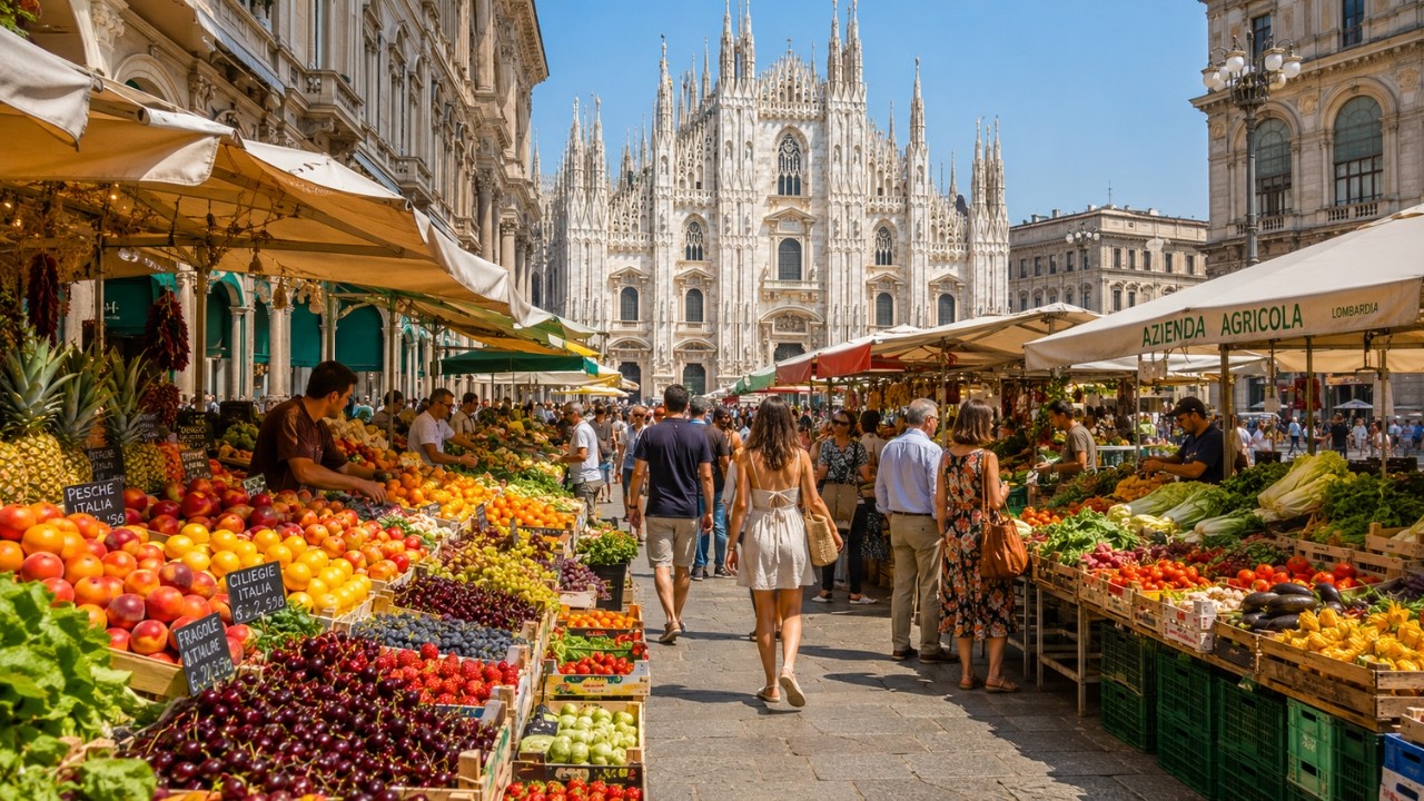 Milan, Italy 🇮🇹 | Vibrant Summer Morning Market & City Walk 4K